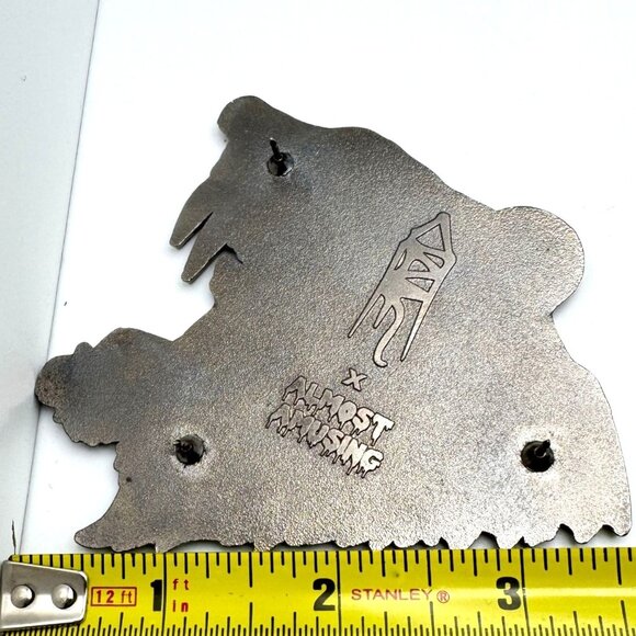 Almost Amusing x Dave Correia Large Enamel Pin Pink Bloody Tiger Rare - Picture 12 of 13